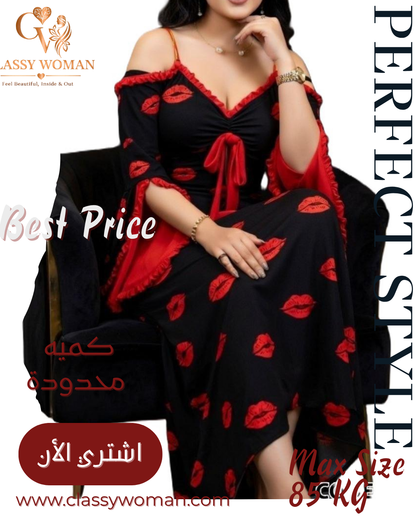 لانجري فستان “Red Kiss”