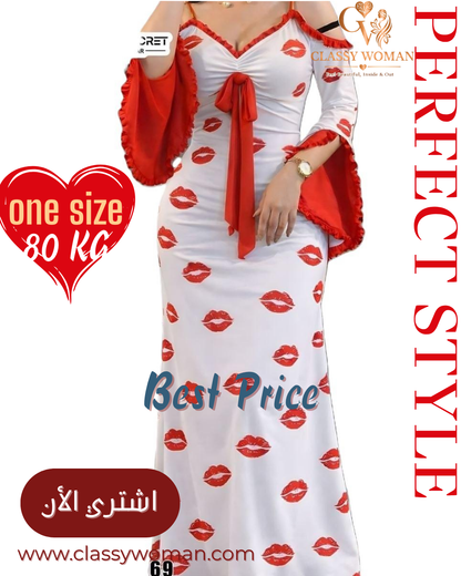 لانجري فستان “Red Kiss”