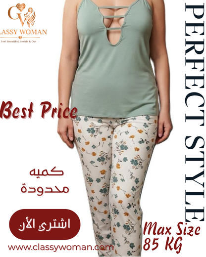 💖✨ بيجامة حمالات — دلع وأنوثة