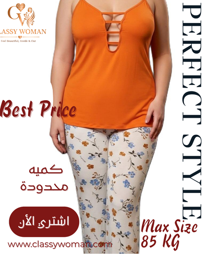 💖✨ بيجامة حمالات — دلع وأنوثة