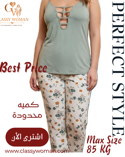💖✨ بيجامة حمالات — دلع وأنوثة
