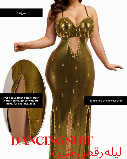 (THE GOLDEN APHRODITE DRESS)فستان 'أفروديت' الذهبي