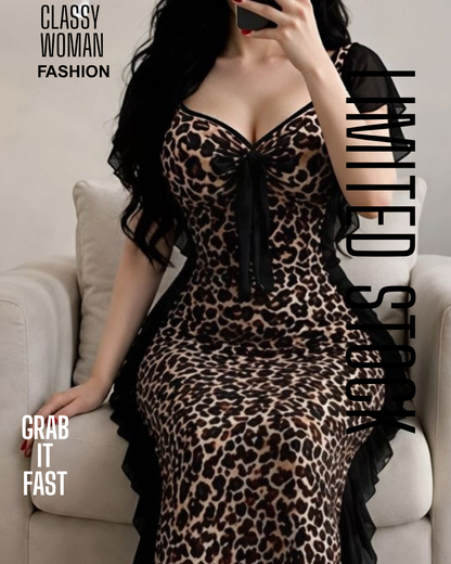 لانجري كاش ليوبارد حريمي بخامة زبدة مستوردة مطبوعة – قطعة واحدة بأكتر من ستايل