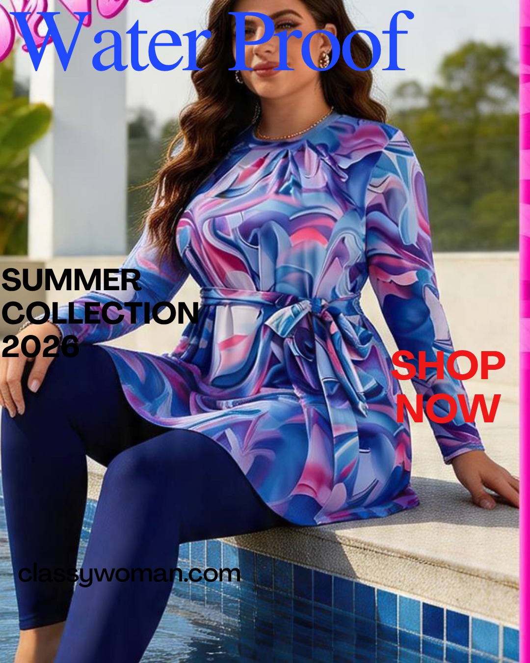 بدلة سباحة  – Elegance ; Classy Look مقاومة للماء | كوليكشن صيف 2026 | Classy Woman