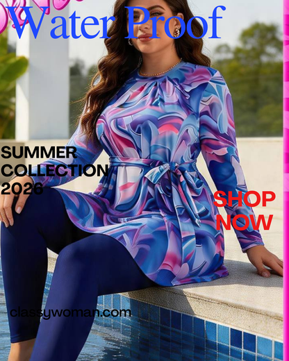 بدلة سباحة  – Elegance ; Classy Look مقاومة للماء | كوليكشن صيف 2026 | Classy Woman