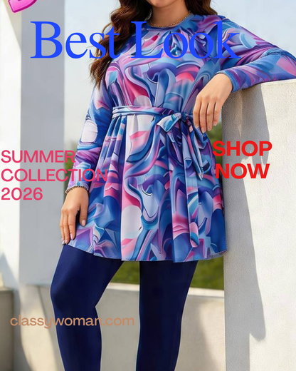 بدلة سباحة  – Elegance ; Classy Look مقاومة للماء | كوليكشن صيف 2026 | Classy Woman