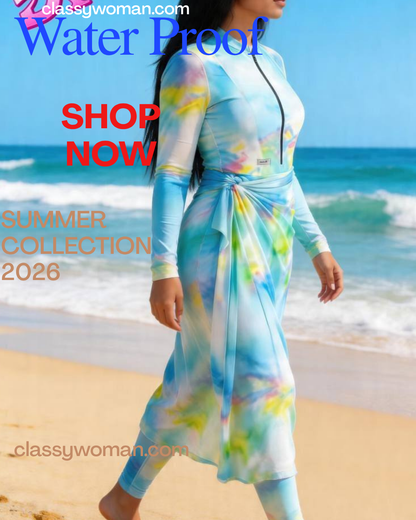 Tie-Dyeبوركيني  Diva Beach تصميم فريد من نوعه بطبعة